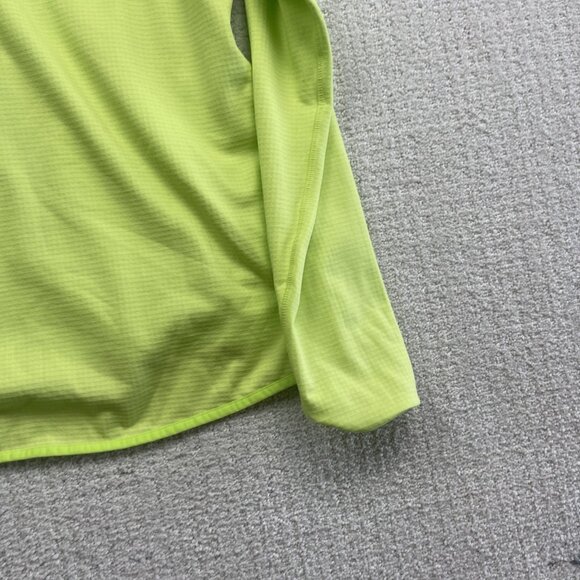 Eddie Bauer Lime Green Activator Grid Thermal Mid Layer Outdoors Women L hike - Picture 11 of 13
